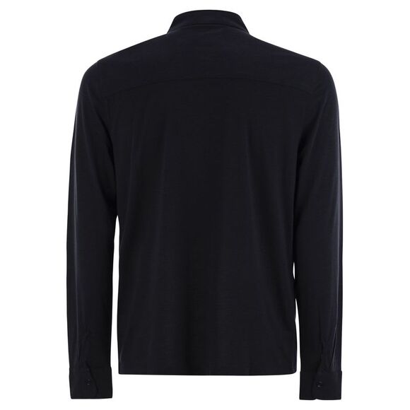 Majestic Men Long-Sleeved Lyocell And Cotton Shirt